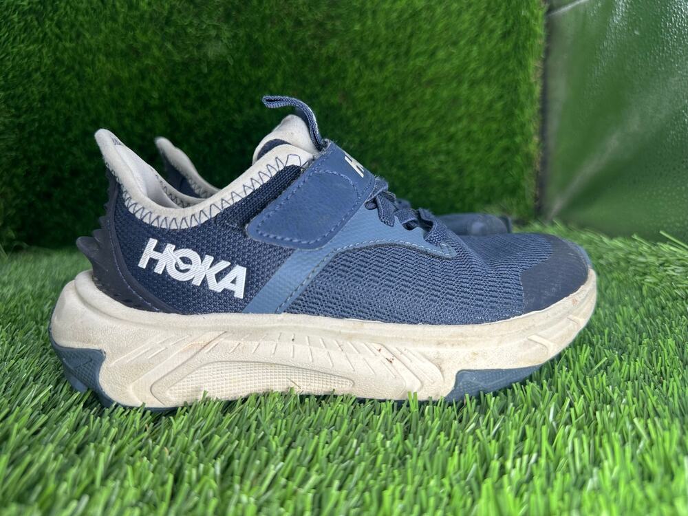 Hoka One One Transport Freedom 1172490-VBS Athletic Sneaker Boys 12 Blue Mesh